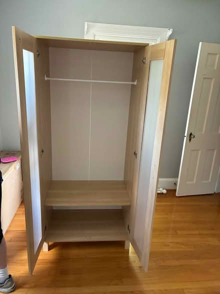 Photo of free IKEA standing closet, light wood (Arlington - Clarendon) #3
