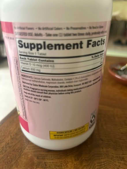 Photo of free Calcium Tablets (95129) #3