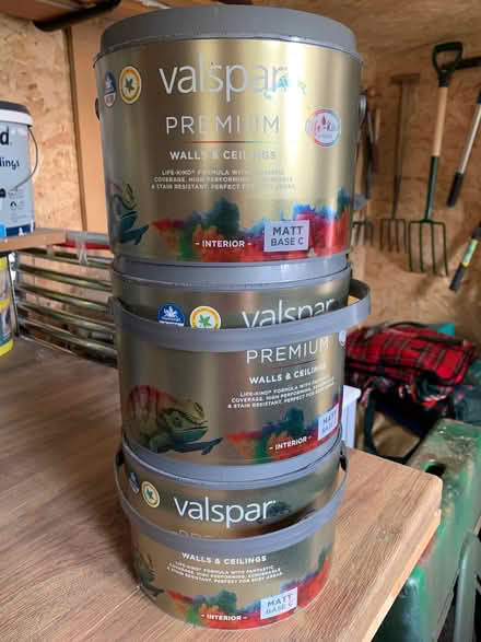 Photo of free 3 x tins yellow paint (Stiperstones SY5) #1