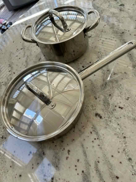 Photo of free 2 metal pans (Near Kew Gardens, Richmond) #1