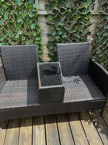Photo of free Two lovers seats with table in middle and bistro set. (Haywards Heath RH16) #3