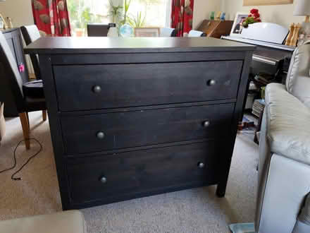 Photo of free Black chest of drawers. Ikea (Marlow) #1