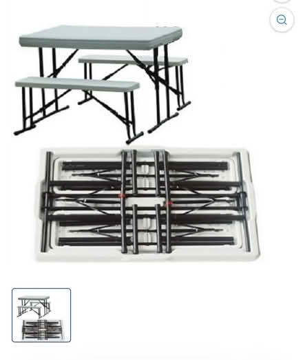Photo of free Foldable picnic table with benches (Bramley, Leeds LS13) #1