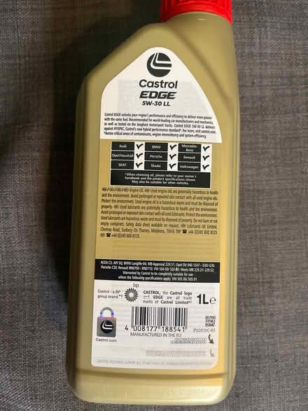 Photo of free 1 litre of motor oil - unopened (Cardonald, Glasgow, G52) #3