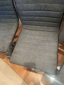 Photo of free Grey and chrome bar / break fast stools x4 (Longton PR4) #4