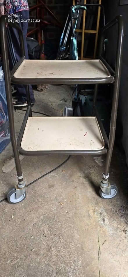 Photo of free 2 shelve trolley (Petersfield) #1