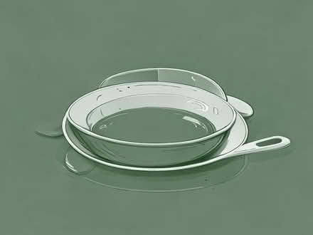 Photo of Plates, bowls, utensils and frying pan (Fengate PE1) #1