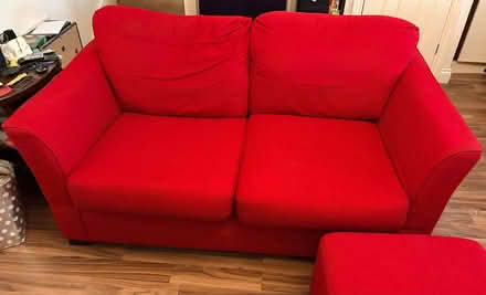 Photo of free Red Sofa 2 1/2 Seater (North Anston S25) #1