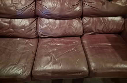 Photo of free Leather couch (Brockville) #1