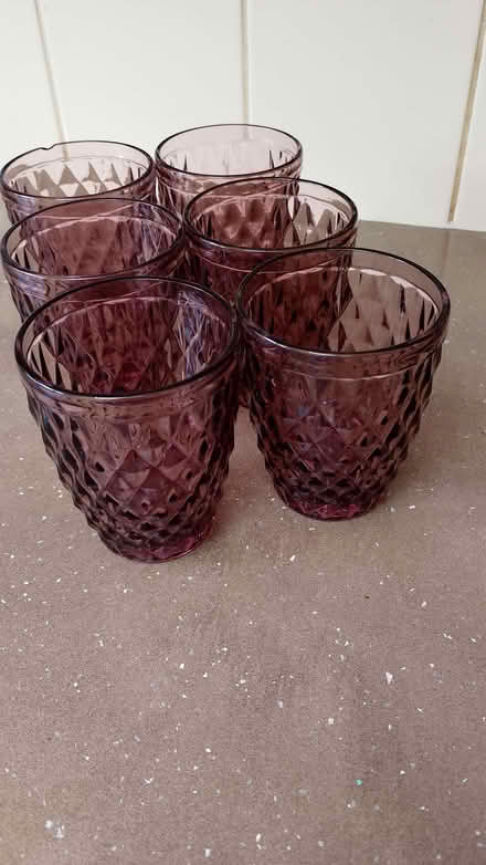 Photo of free Six small purple glasses (Weston BA1) #2