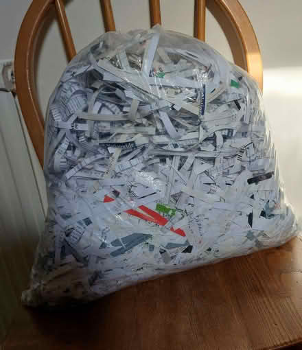 Photo of free Bag of shredded paper - for pet bedding? (Fords Farm RG31) #1
