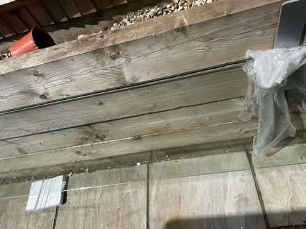 Photo of free 2 x clear laminated safety glass panels 4000 x 722 x 3.5mm (Clockhouse CR5) #4