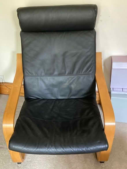Photo of free Ikea Poang leather chair (Shipley BD18) #1