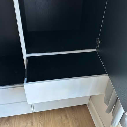 Photo of free Wardrobe hard wood white (Lavender Hill SW11) #3