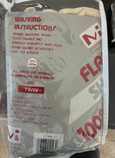 Photo of free Flannel sheets, brand new (Highland Park) #2