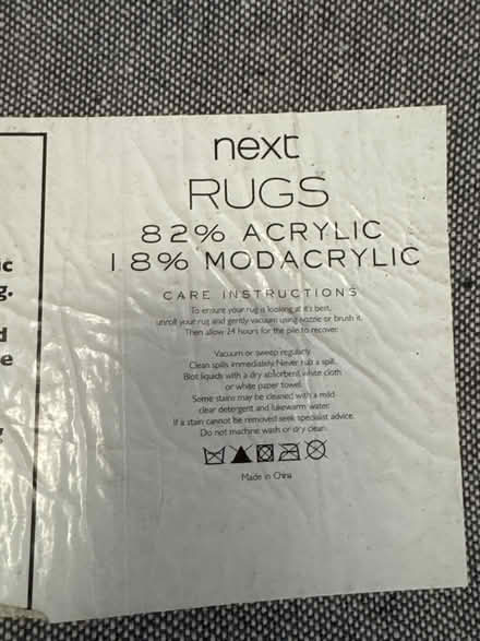 Photo of free NEXT rug (Liverpool L17) #2