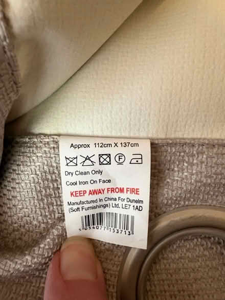 Photo of free Dunelm curtains 112 x 137 cm (Spondon DE21) #3