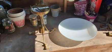 Photo of free Brass glass ceiling up lighter (New Ash Green, DA3) #1