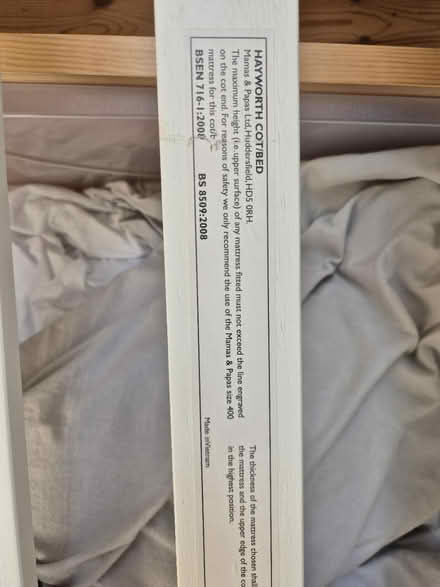 Photo of free Mamas and papas cot/ toddler bed (E4) #2