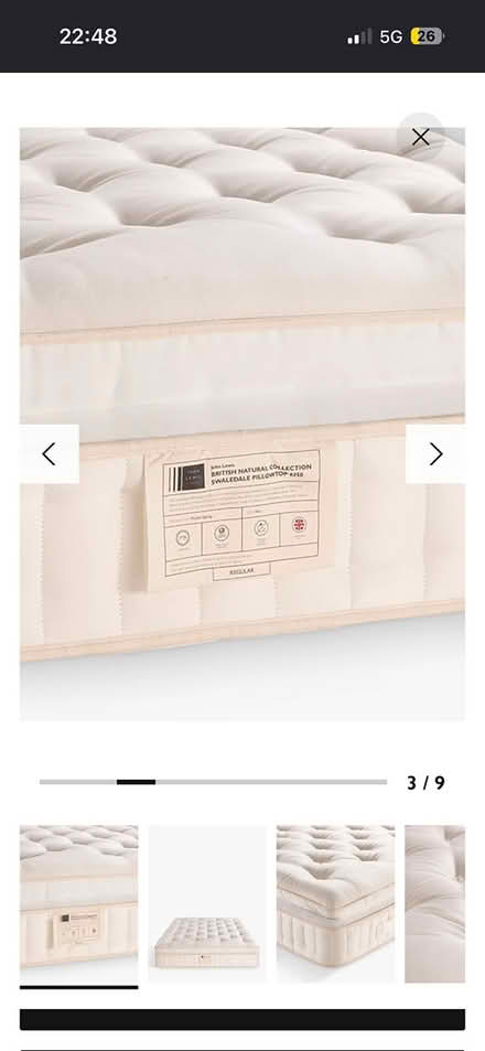 Photo of free King Size John Lewis bed (6 earls court square) #2