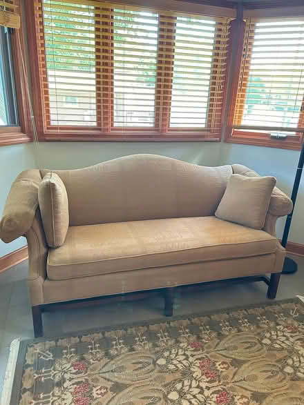 Photo of free Black metal bed frame; loveseat (Just west of HWYs 59 & 173) #2