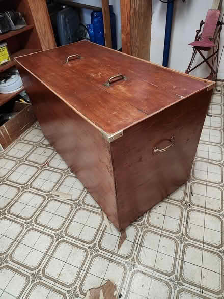 Photo of free Plywood storage chest with casters (Port Angeles) #1