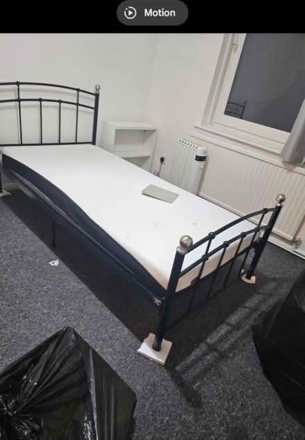 Photo of free Bed and mattress and filing cabinet (Rh15 9uz) #1