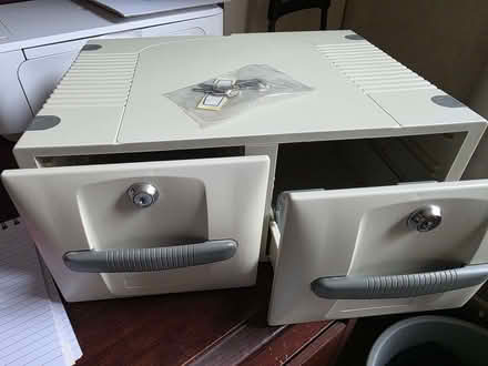 Photo of free Small 2 drawer lockable chest. (Hooley Brow OL10) #3