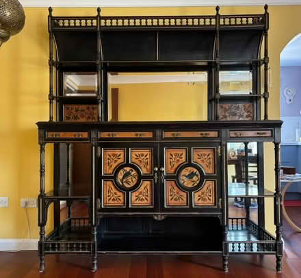 Photo of free Ca. 1900 Ebonised Chinese Style Chiffonier (Richmond TW10) #1