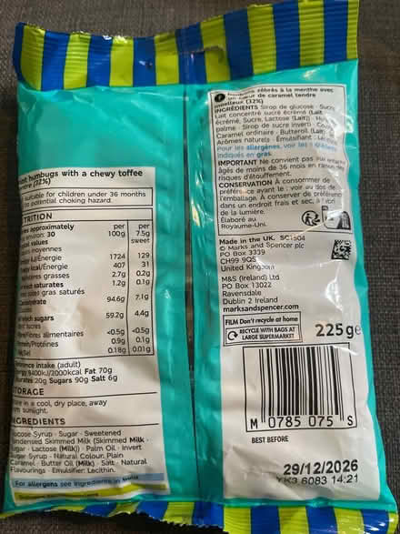 Photo of free Unopened M&S mint humbugs (Cardonald, Glasgow, G52) #2