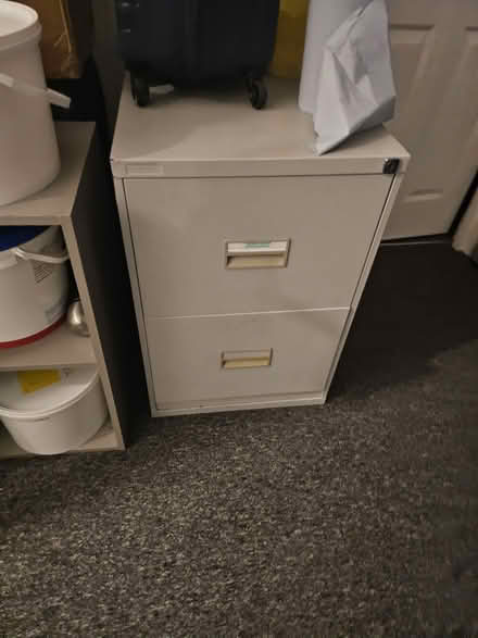 Photo of free Bed and mattress and filing cabinet (Rh15 9uz) #2
