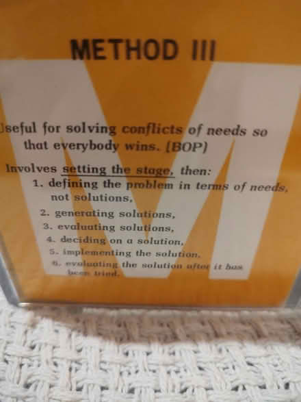 Photo of free Problem Solving Methods Cube (Near Fairview & 55th St, DG) #4