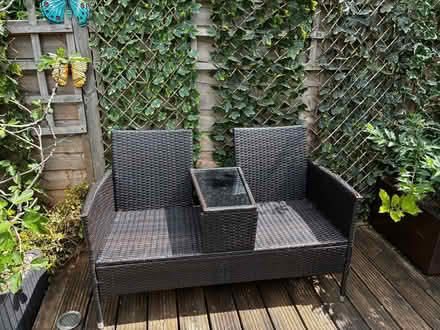 Photo of free Two lovers seats with table in middle and bistro set. (Haywards Heath RH16) #4