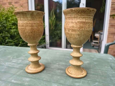 Photo of free Two stoneware goblets, one damaged (Stonehouse GL10) #1