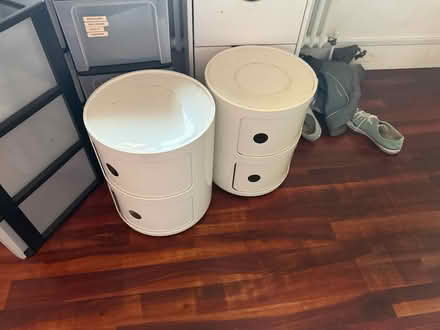 Photo of free 2x Kartell plastic storage units (E2 Bethnal Green) #1