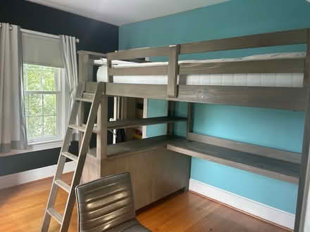 Photo of free Full loft bed with desk and dresser (Arlington - Clarendon) #2