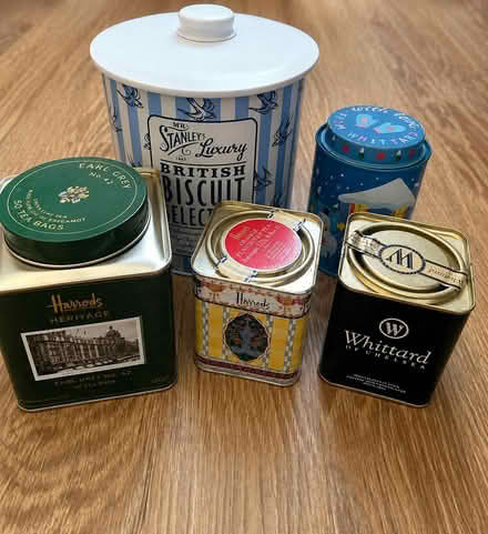 Photo of free Empty Biscuit and Tea tins (Old Woking GU22) #1