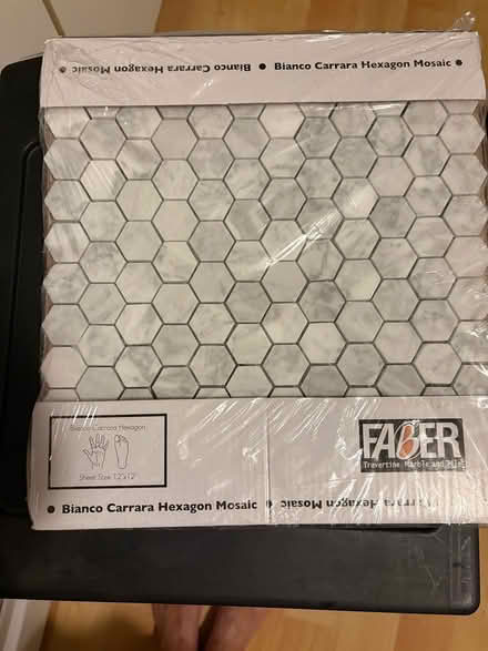 Photo of free Hexagon mosaic tiles 12”x12” (L5L 5P5) #1