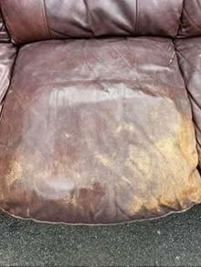 Photo of free Leather settee (Longton PR4) #4