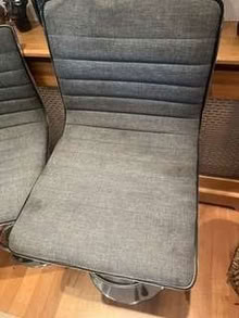 Photo of free Grey and chrome bar / break fast stools x4 (Longton PR4) #3