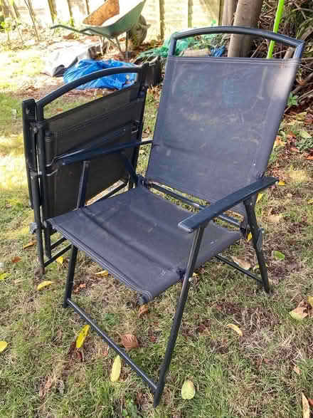 Photo of free 2 fold up outdoor chairs (Southborough TN4) #1