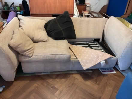 Photo of free Cream/beige sofa bed (Emmer Green RG4) #1