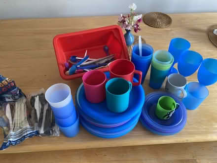 Photo of free Picnic plates, bowls, cups, mugs, cutlery (Stainton CA11) #1