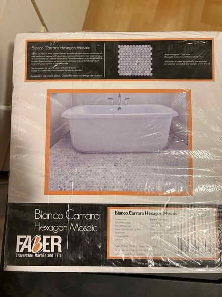 Photo of free Hexagon mosaic tiles 12”x12” (L5L 5P5) #4