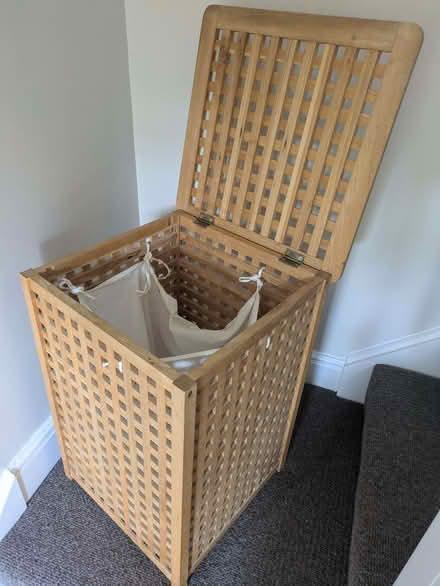 Photo of free Wooden Lattice Laundry Basket (Englishcombe BA2) #1