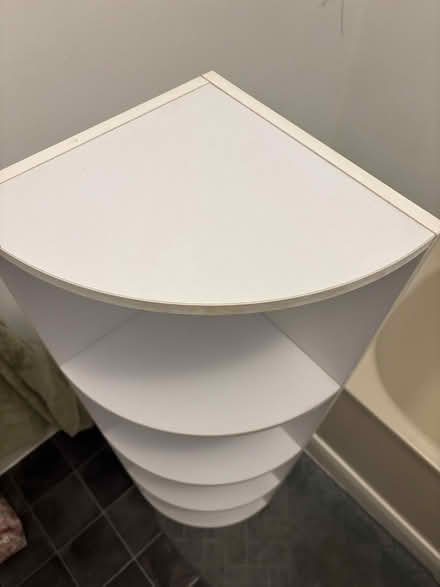 Photo of free White corner shelves unit (Brixton SW2) #3