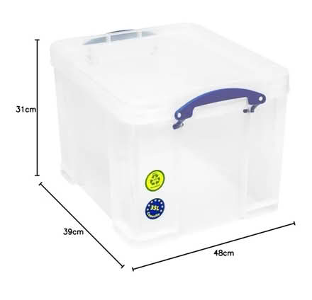Photo of free 2 x Really Useful Box 35L clear storage box (Kew TW9) #2