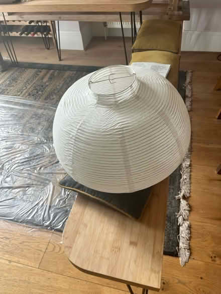 Photo of free Paper ceiling lamp shade (Crystal Palace) #1