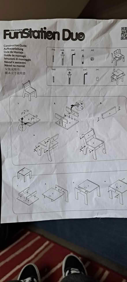 Photo of free Childrens craft table and 2 chairs (Hampton) #1