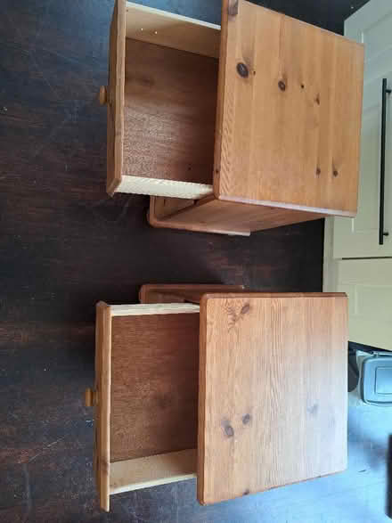 Photo of free 2 x pine bedside tables (Moulsham CM2) #2